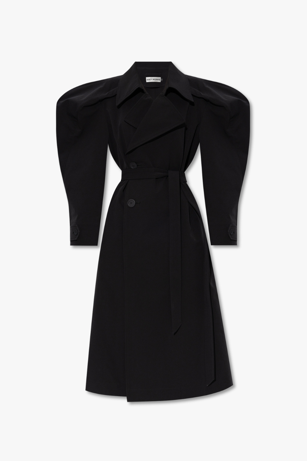 Black Trench coat with puff sleeves Issey Miyake - Vitkac Canada